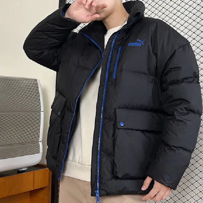 Puma 黑色戶外拼接設計拉鍊休閒外套 625609-01 Details for Puma 黑色戶外拼接設計拉鍊休閒外套 625609-01