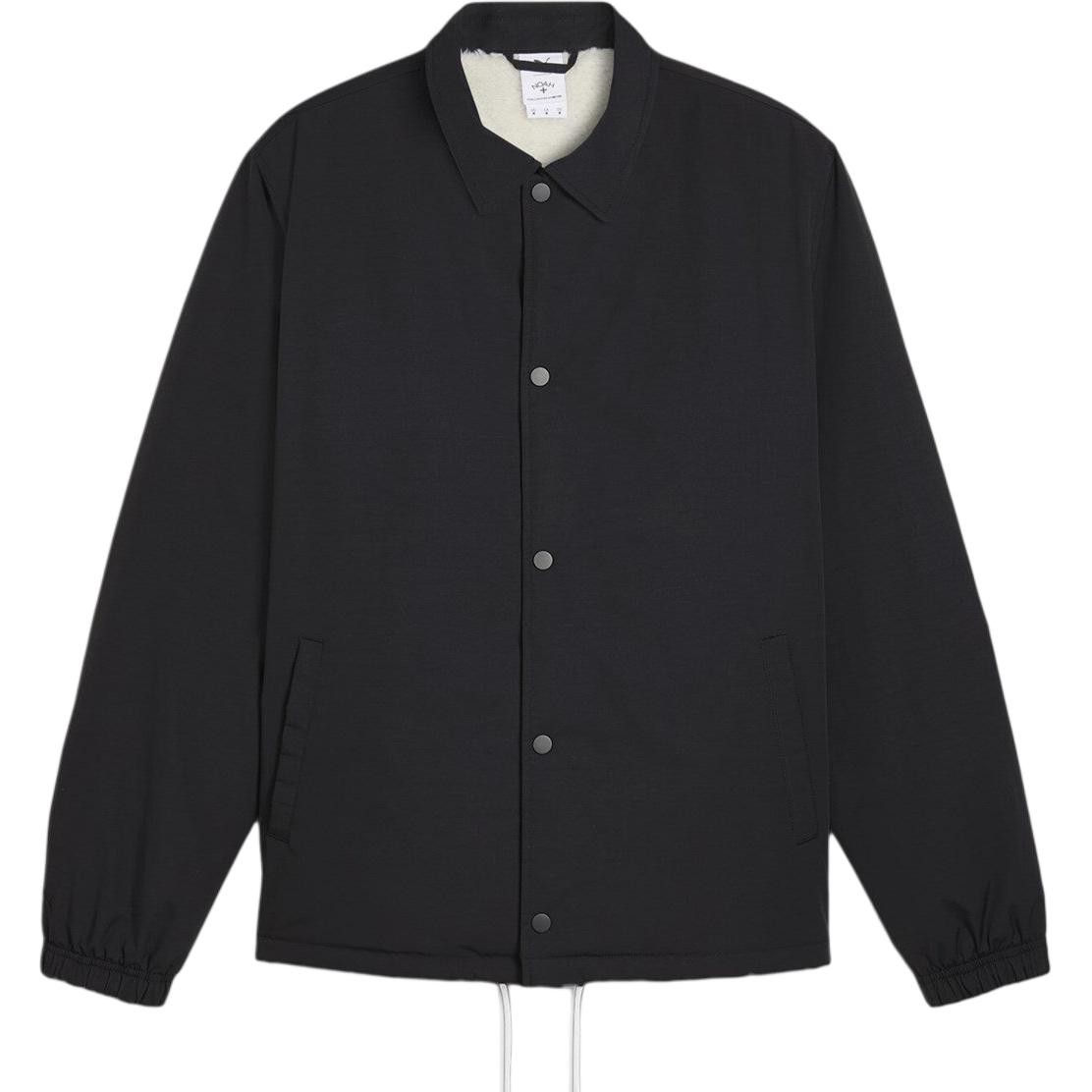 Puma Black Printed Animal Collar Long-Sleeve Slim-Fit Jacket 623875-01