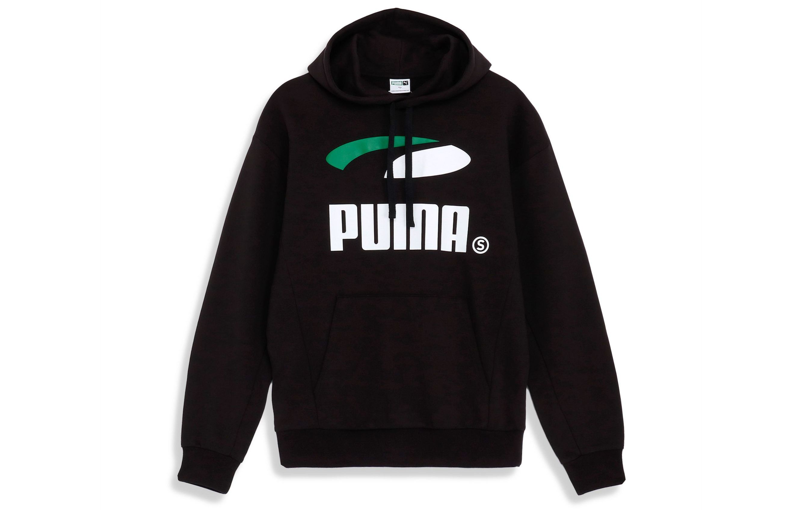 Puma Black Printed Hoodie Casual Pullover Sweatshirt 623030-01