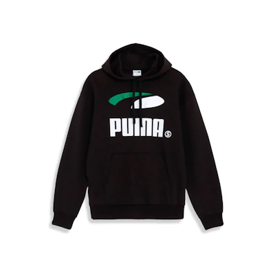 Puma Black Printed Hoodie Casual Pullover Sweatshirt 623030-01