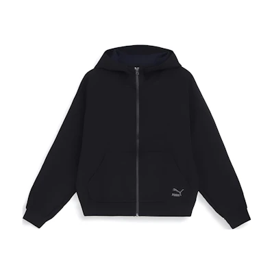 Puma Black Printed Hoodie Jacket Unisex Casual Sportswear 622720-01