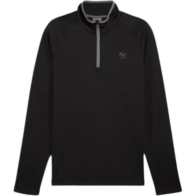 Puma Black Pullover Jacket - Minimalist, Versatile, Long-Sleeve Style 626982-01