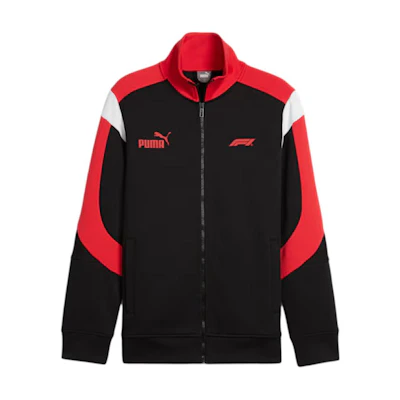 Puma Black Retro Racing Outdoor Zip Jacket with Stand Collar 625662-01