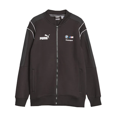 Puma Black Retro Racing Style Zip Jacket with Letter Print 621213-01
