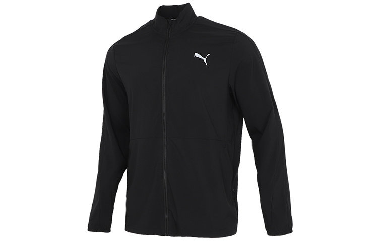 Puma Black Running Jacket with Stand Collar and Zipper - Casual Sportswear 520212-01