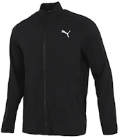Puma Black Running Jacket with Stand Collar and Zipper - Casual Sportswear 520212-01 Puma Black Running Jacket with Stand Collar and Zipper - Casual Sportswear 520212-01