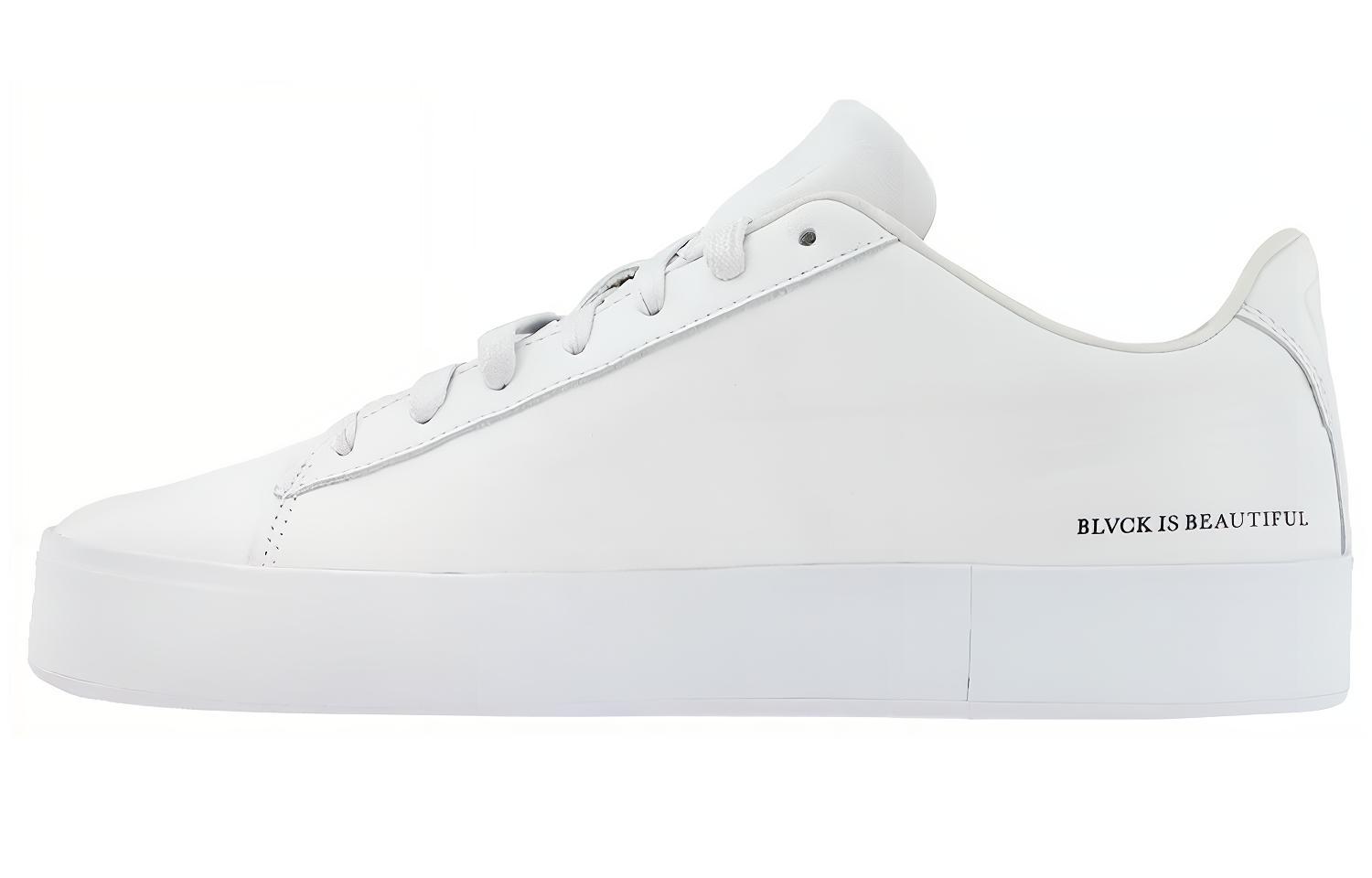 Puma Black Scale X Court Platform Shoes White 365918-02