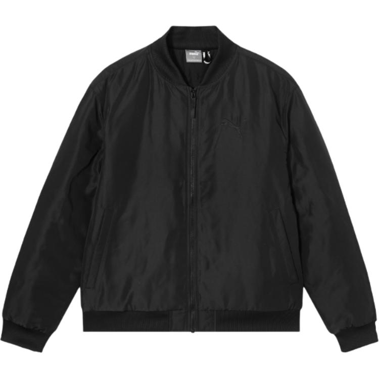 Puma Black Slim Fit Bomber Jacket with Baseball Collar 685352-01 圖 2