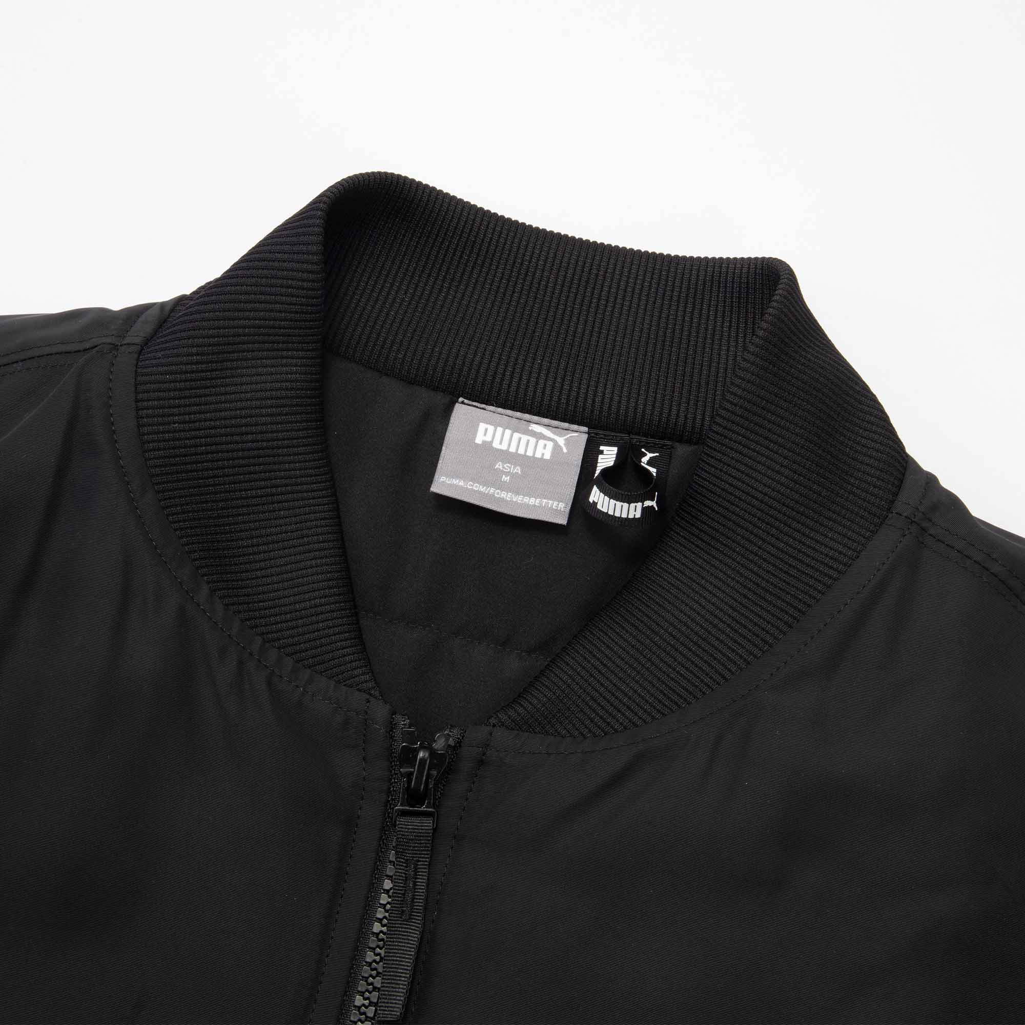 Puma Black Slim Fit Bomber Jacket with Baseball Collar 685352-01 圖 4