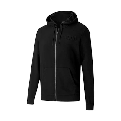 Puma Black Solid Color Casual Hooded Jacket 585216-01