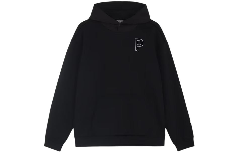 Puma Black Solid Color Hoodie Long Sleeve Casual Sweatshirt 627581-01