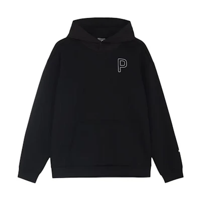 Puma Black Solid Color Hoodie Long Sleeve Casual Sweatshirt 627581-01