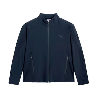 Puma Black Solid Color Loose Fit Stand Collar Jacket 940050-01