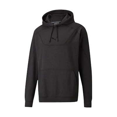 Puma Black Solid Color Training Hoodie Long-Sleeve Pullover 521045-01