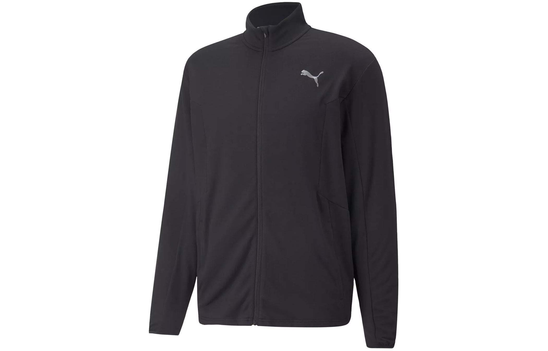 Puma Black Solid Reflective Zipper Jacket 522399-01