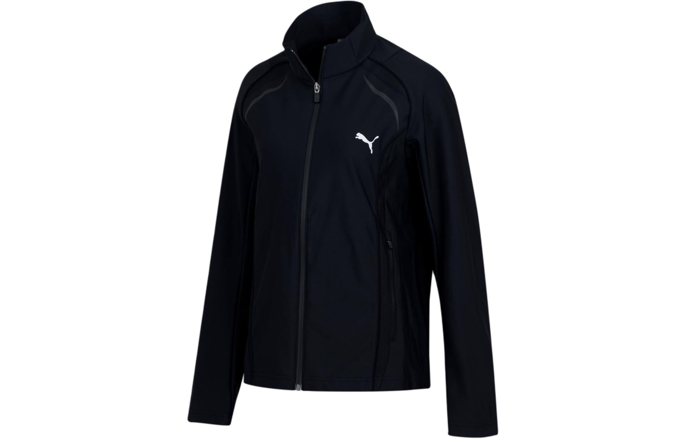 Puma Black Solid Training Track Jacket 933452-01
