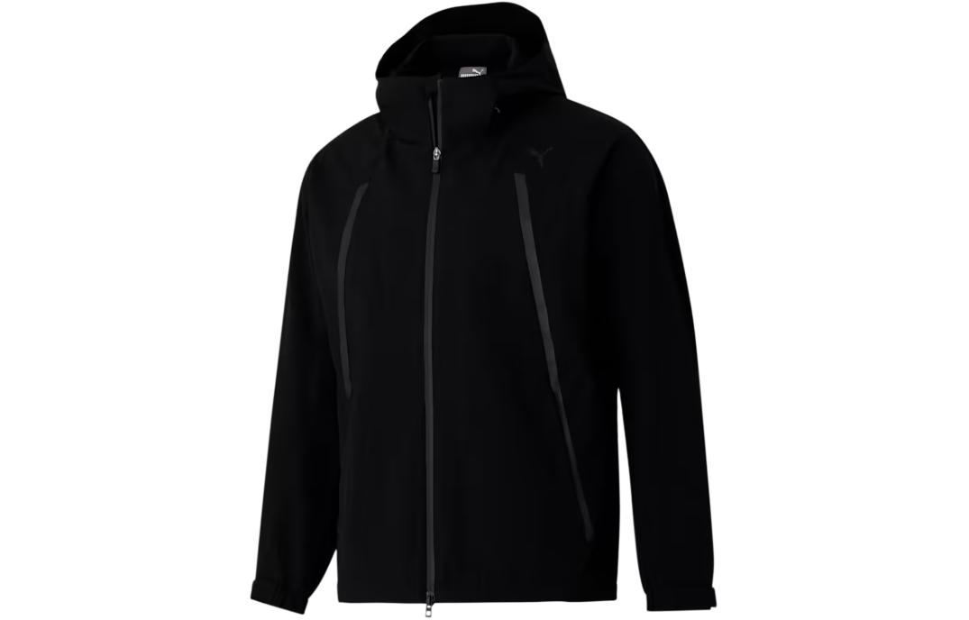 Puma Black Solid Waterproof Long Sleeve Casual Jacket 933357-01