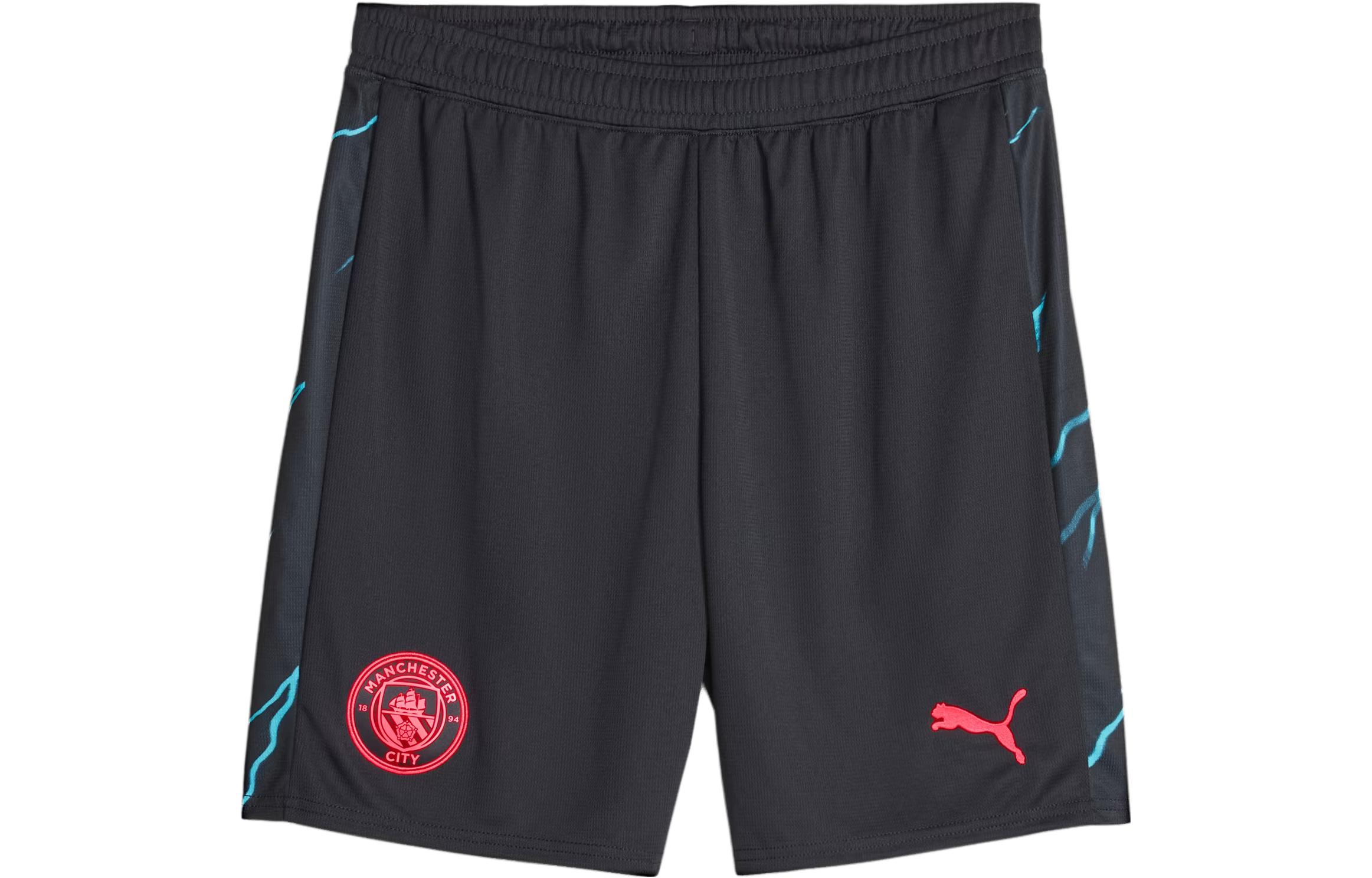 Puma Black Straight-Leg Mid-Rise Logo Soccer Pants. 770483-03