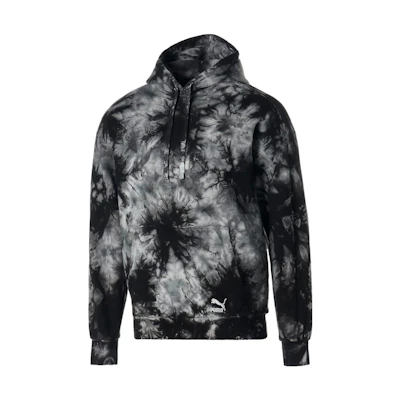 Puma Black Tie-Dye Pullover Hoodie Long Sleeve 539499-01