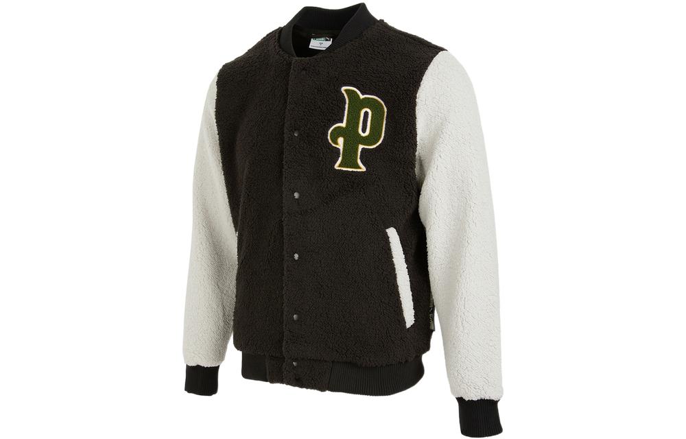 Puma Black V-Neck Jacket with Logo Embroidery and Colorblock Design 536182-05