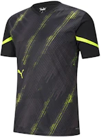 Puma Black V-Neck Printed Football Training Short-Sleeve Tee 657209-40 Puma Black V-Neck Printed Football Training Short-Sleeve Tee 657209-40