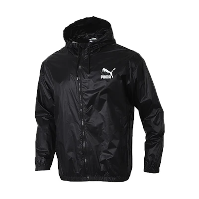 Puma Black Windbreaker Hooded Jacket - Autumn Edition Gift for Him 599904-01