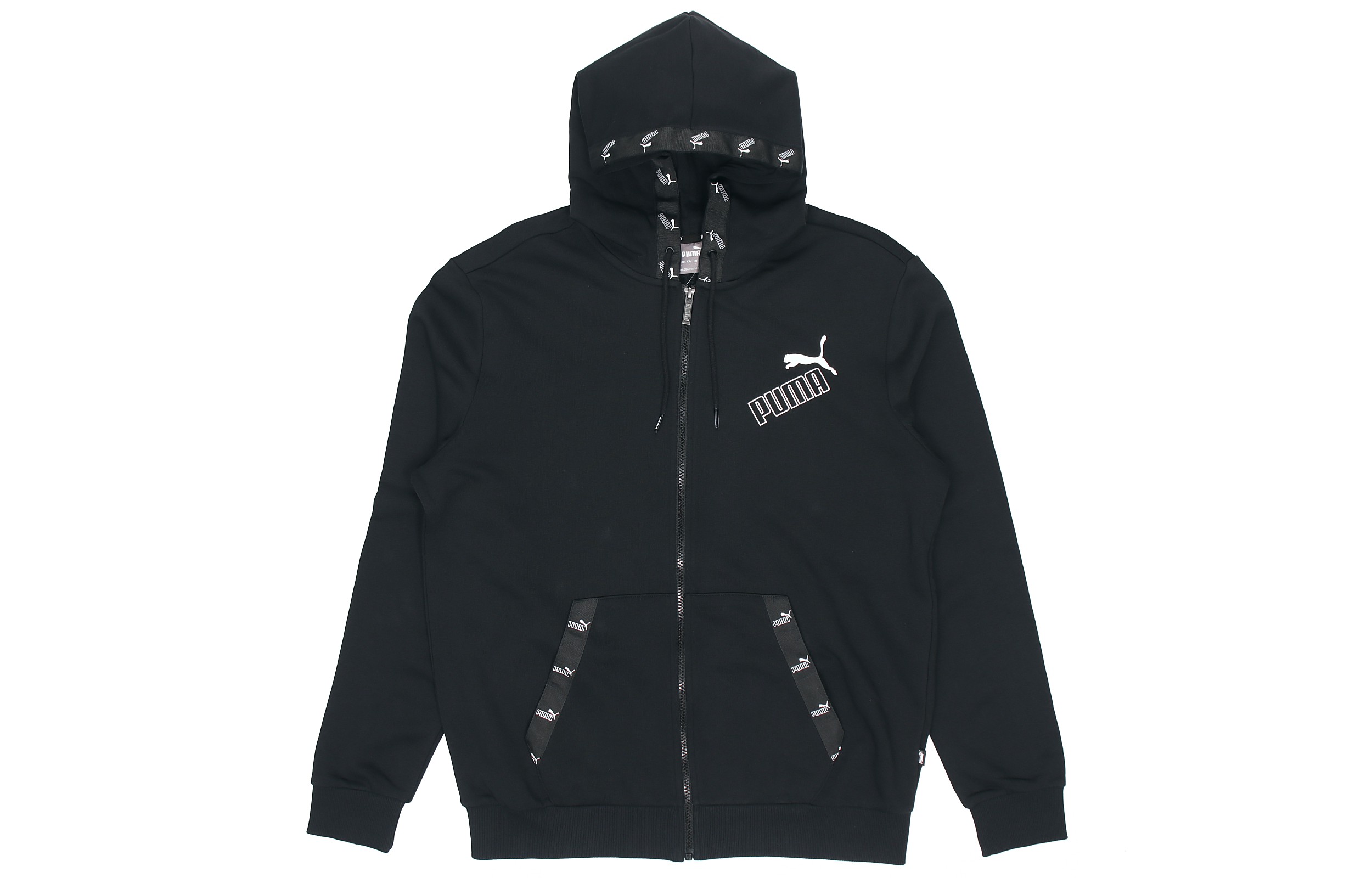 Puma Black Windbreaker Hoodie Jacket 583524-01