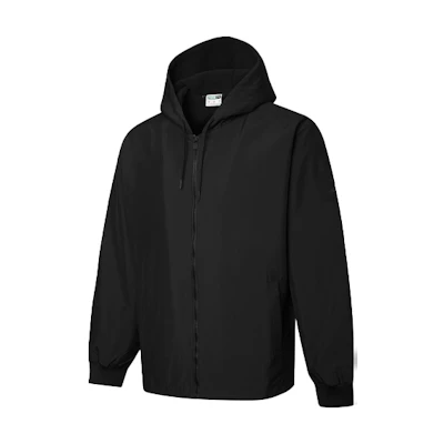 Puma Black Windproof Long-Sleeve Fleece-Lined Hooded Jacket 530273-01