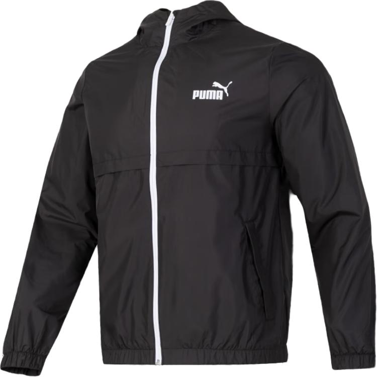 Puma Black Windproof Running Training Jacket Long Sleeve 849462-52