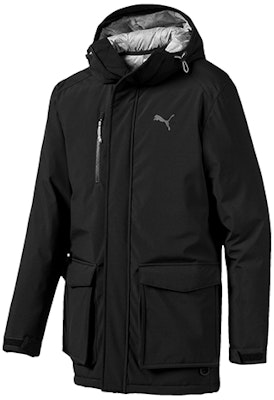Puma 黑色冬季羽絨風衣防風連帽休閒外套 595285-01 Buy Puma 黑色冬季羽絨風衣防風連帽休閒外套 595285-01