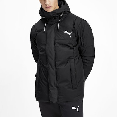 Puma Black Winter Down Jacket with Hood 580025-01 Shop Puma Black Winter Down Jacket with Hood 580025-01