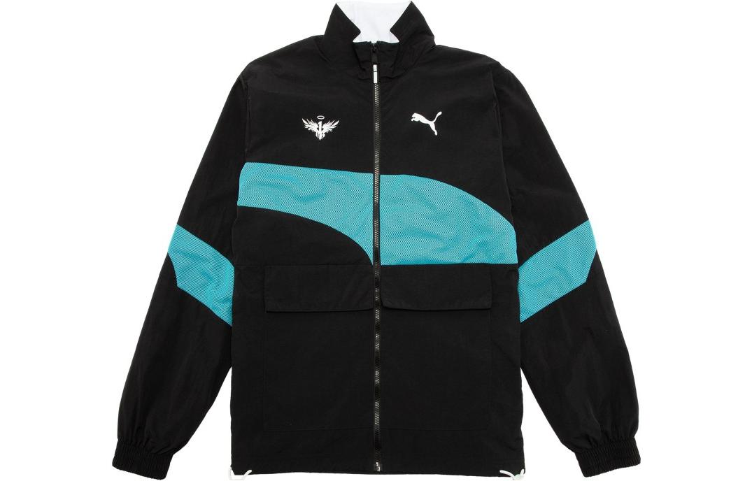 Order Puma 黑色拉鍊外套附標誌印花設計 537997-01