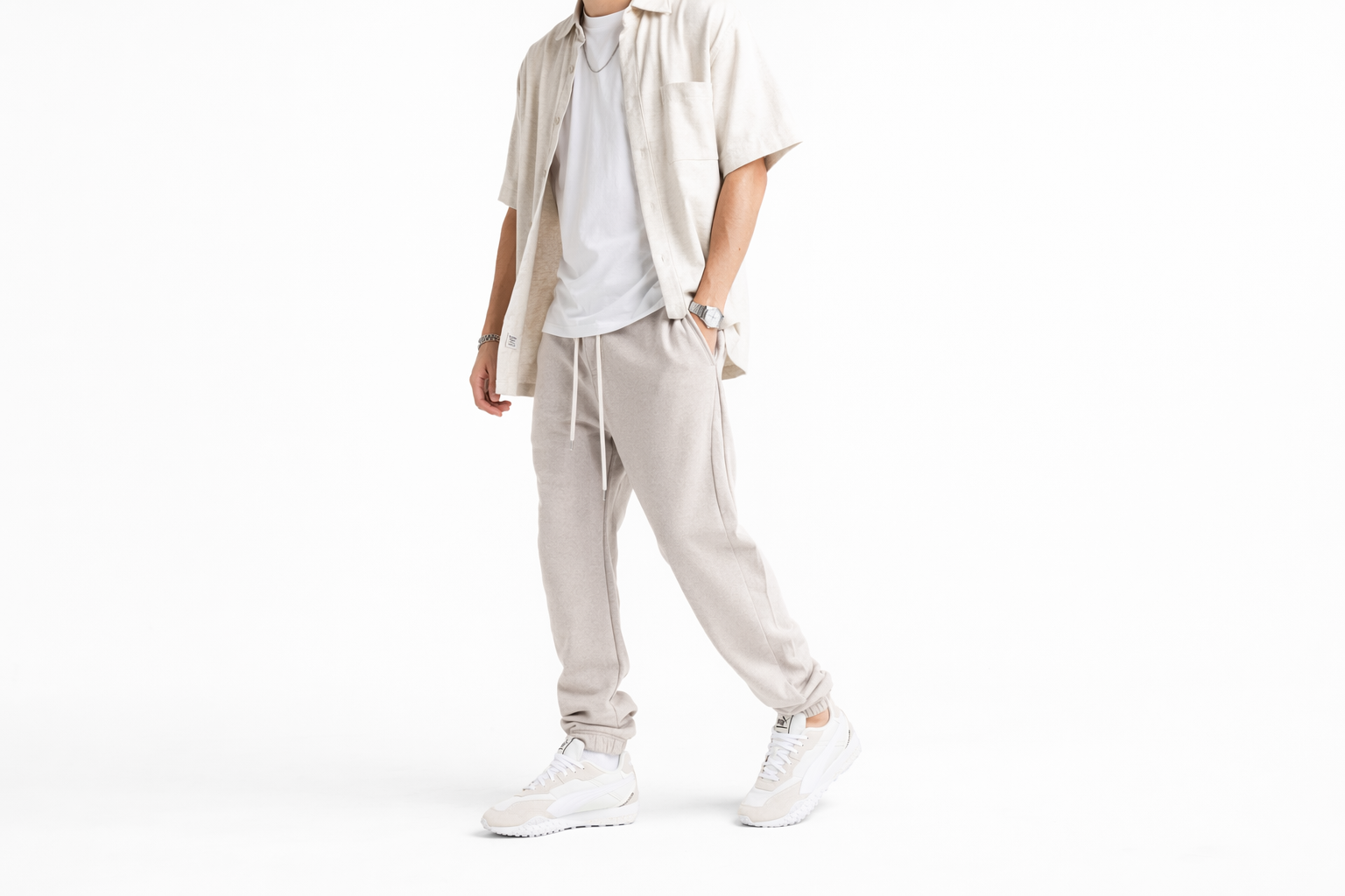 Order PUMA 減震防滑耐磨 低筒 生活休閒鞋 男女同款 米白