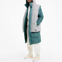Shop Puma 藍灰色連帽冬季羽絨外套 598317-94