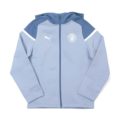 Puma Blue Colorblock Hooded Jacket with Long Sleeves Casual Style 772910-20