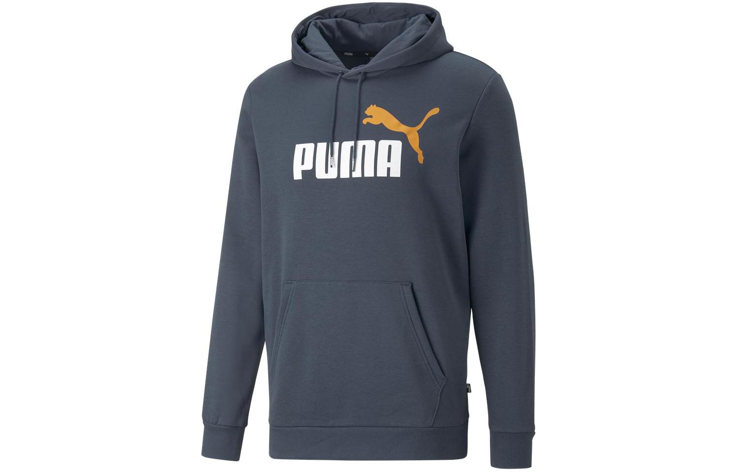 Puma Blue Colorblock Letter Hoodie 586765-15