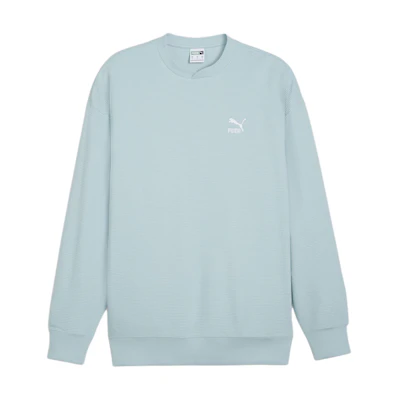 Puma Blue Solid Waffle Texture Long Sleeve Casual Sweatshirt 624253-22
