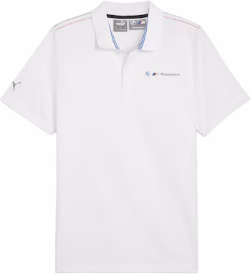 PUMA BMW M Motorsport White Casual Polo Shirt 624150-02 Buy PUMA BMW M Motorsport White Casual Polo Shirt 624150-02