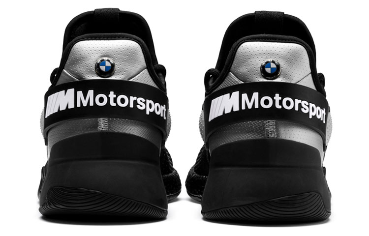 Shop Puma Bmw M Motorsport Hybrid 防滑耐磨賽車鞋 黑銀拼色