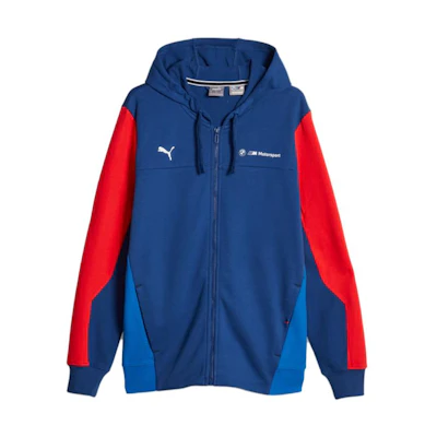 Puma BMW M Motorsport Logo Colorblock Hooded Jacket Blue 621221-04
