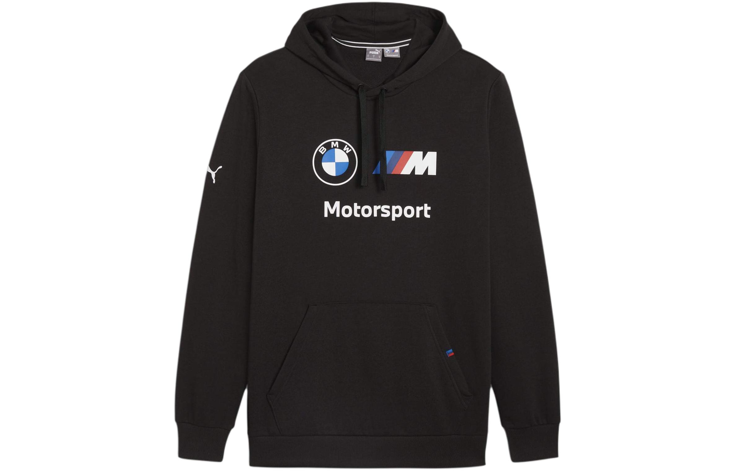 Puma BMW M Motorsport Logo Print Black Hoodie 624162-01