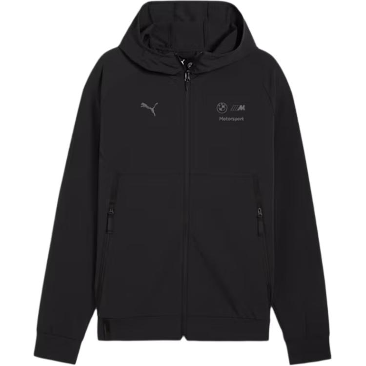 Puma BMW M Motorsport PumaTECH Moisture-Wicking Hoodie Jacket - Black 627328-01