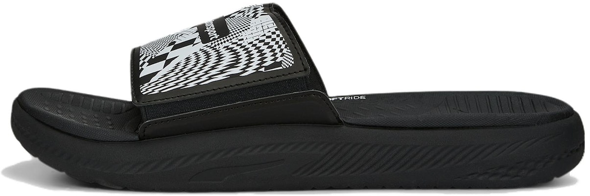 PUMA BMW M Motorsport Softride 防滑耐磨 運動拖鞋 男款 黑白 Buy PUMA BMW M Motorsport Softride 防滑耐磨 運動拖鞋 男款 黑白