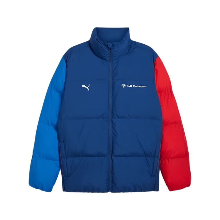 Puma BMW M Motorsport SS24 ESS+ Puffer Jacket Retro Sport Blue 627497-04