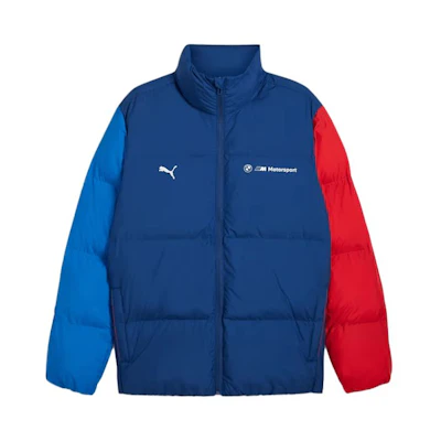 Puma BMW M Motorsport SS24 ESS+ Puffer Jacket Retro Sport Blue 627497-04