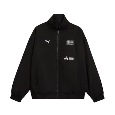 Puma BMW M Motorsport SS24 Logo Print Stylish Jacket Black 627286-01