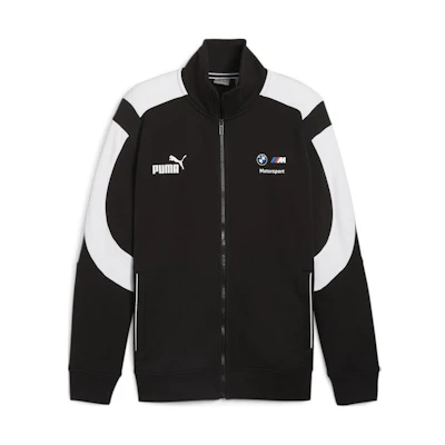 Puma BMW MMS Colorblock Retro Track Jacket Black Casual Outerwear 624137-01