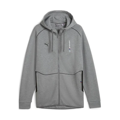 Puma BMW MMS Racing Colorblock Zip Hoodie Sweatshirt Men’s Gray 624144-03