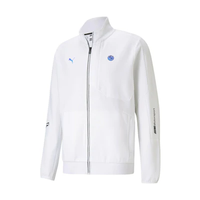 Puma BMW Mms RCT Logo Print Zip-Up Jacket White 599496-02