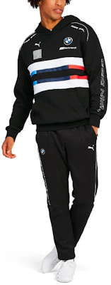 Puma BMW Motorsport 徽標拼接連帽衫 黑色 595181-01 Shop Puma BMW Motorsport 徽標拼接連帽衫 黑色 595181-01